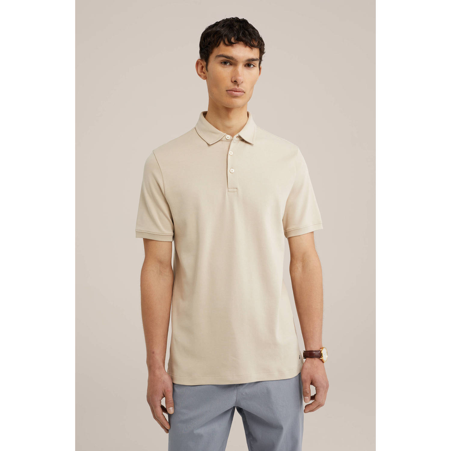 WE Fashion polo warm sand