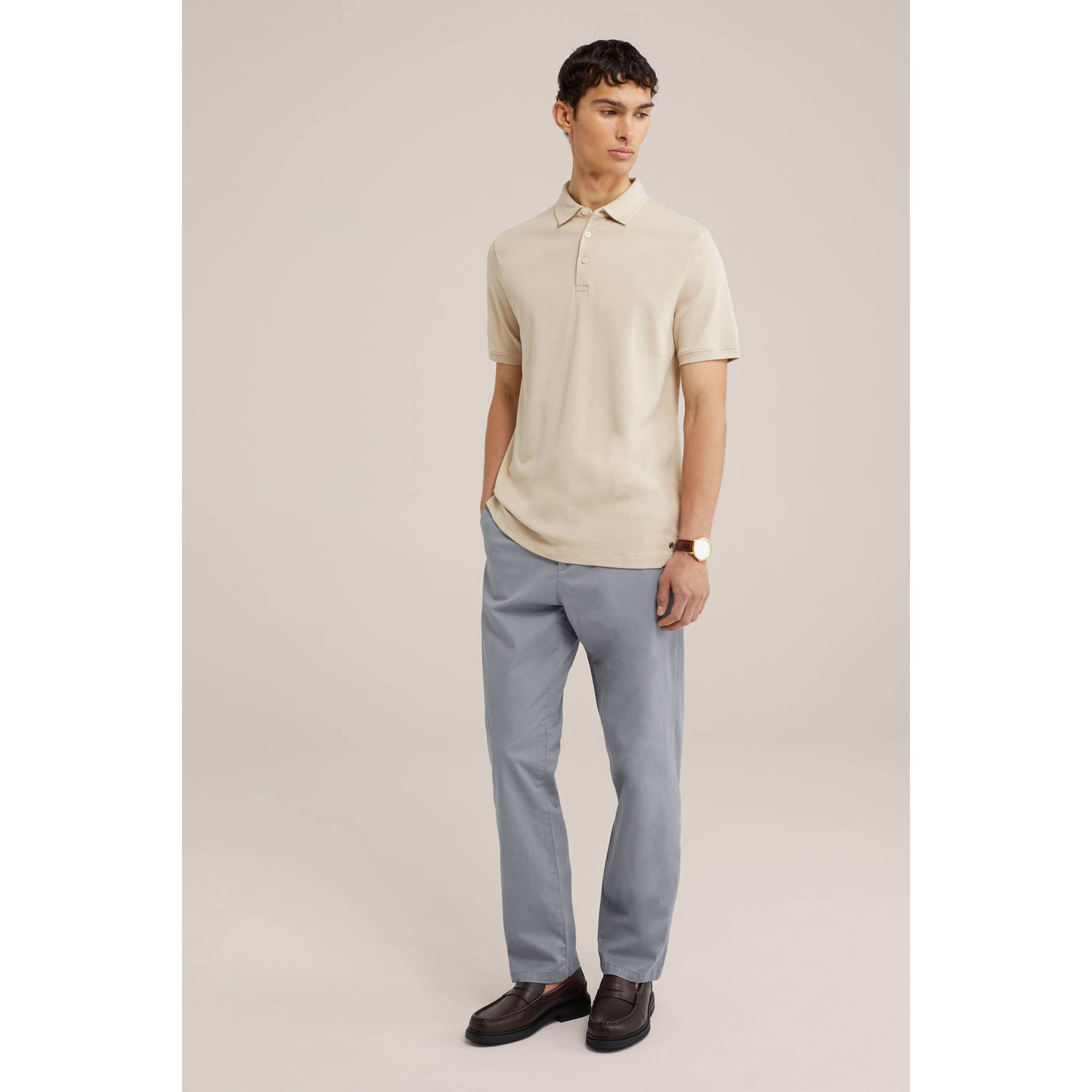 WE Fashion polo warm sand