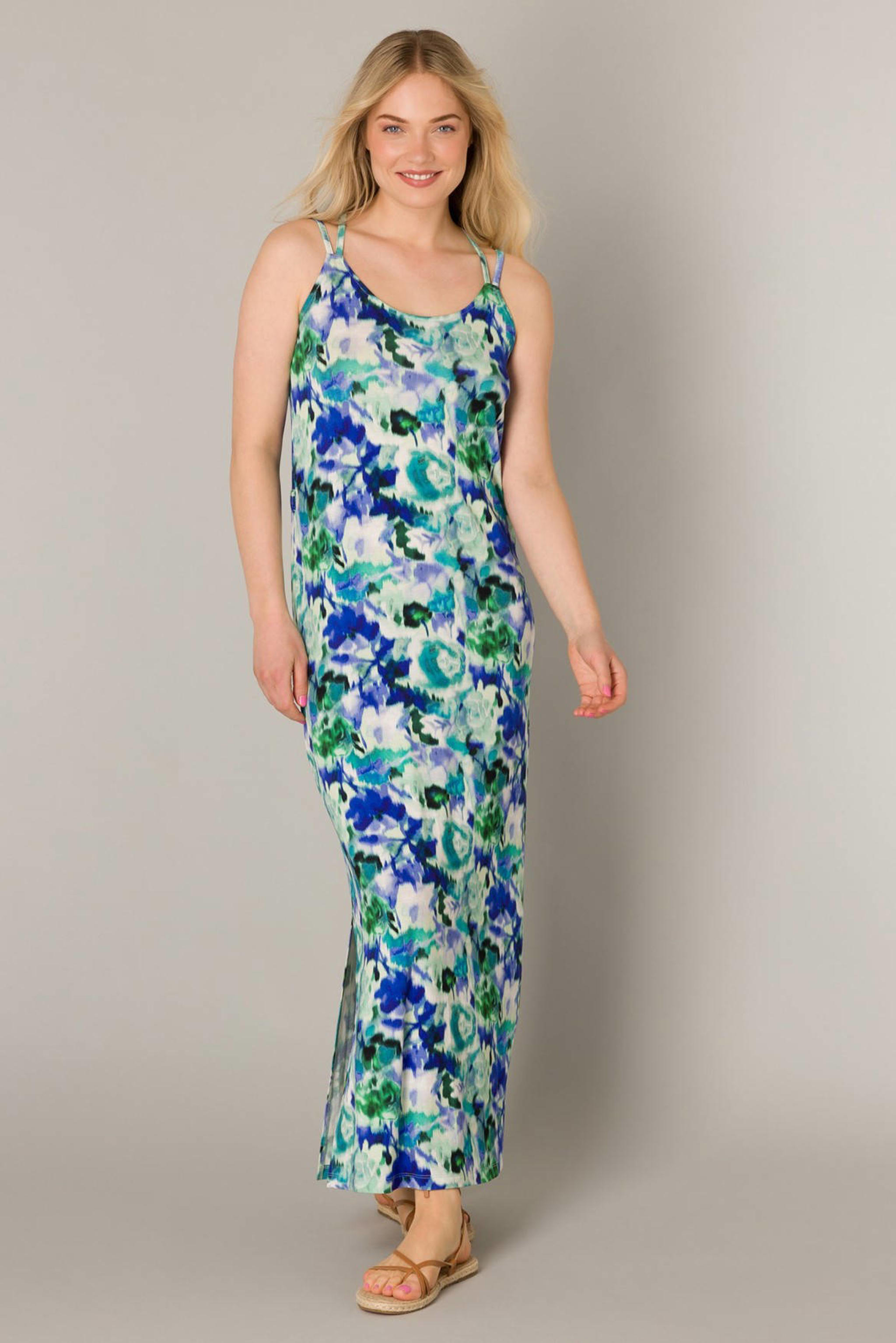 feel good Kaftan in koningsblauw/blauwgroen bedrukt | Witt feel good Kaftan in koningsblauw/blauwgroen bedrukt | Witt