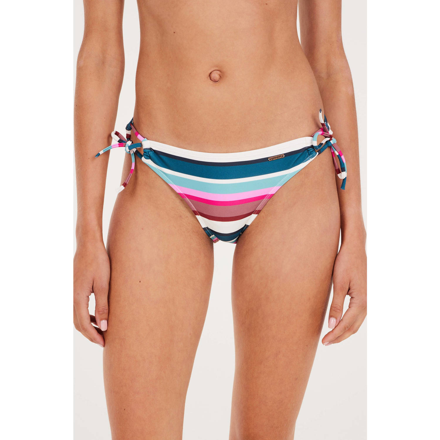 Protest strik bikinibroekje MIXCABEL roze wit blauw