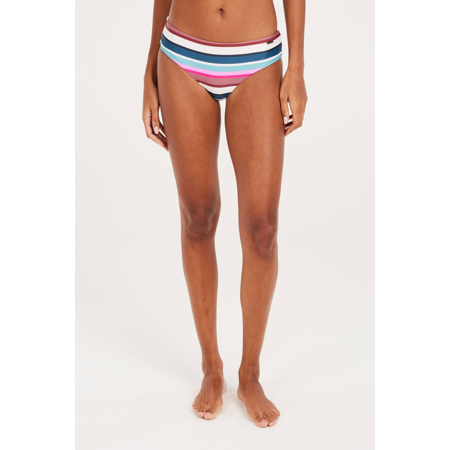 Protest hipster bikinibroekje MIXKIM roze wit blauw