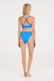 thumbnail: Protest voorgevormde triangel bikinitop MIXTUNE met ribstructuur blauw