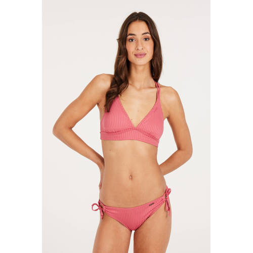 Protest voorgevormde triangel bikinitop MIXTUNE met ribstructuur roze afbeelding