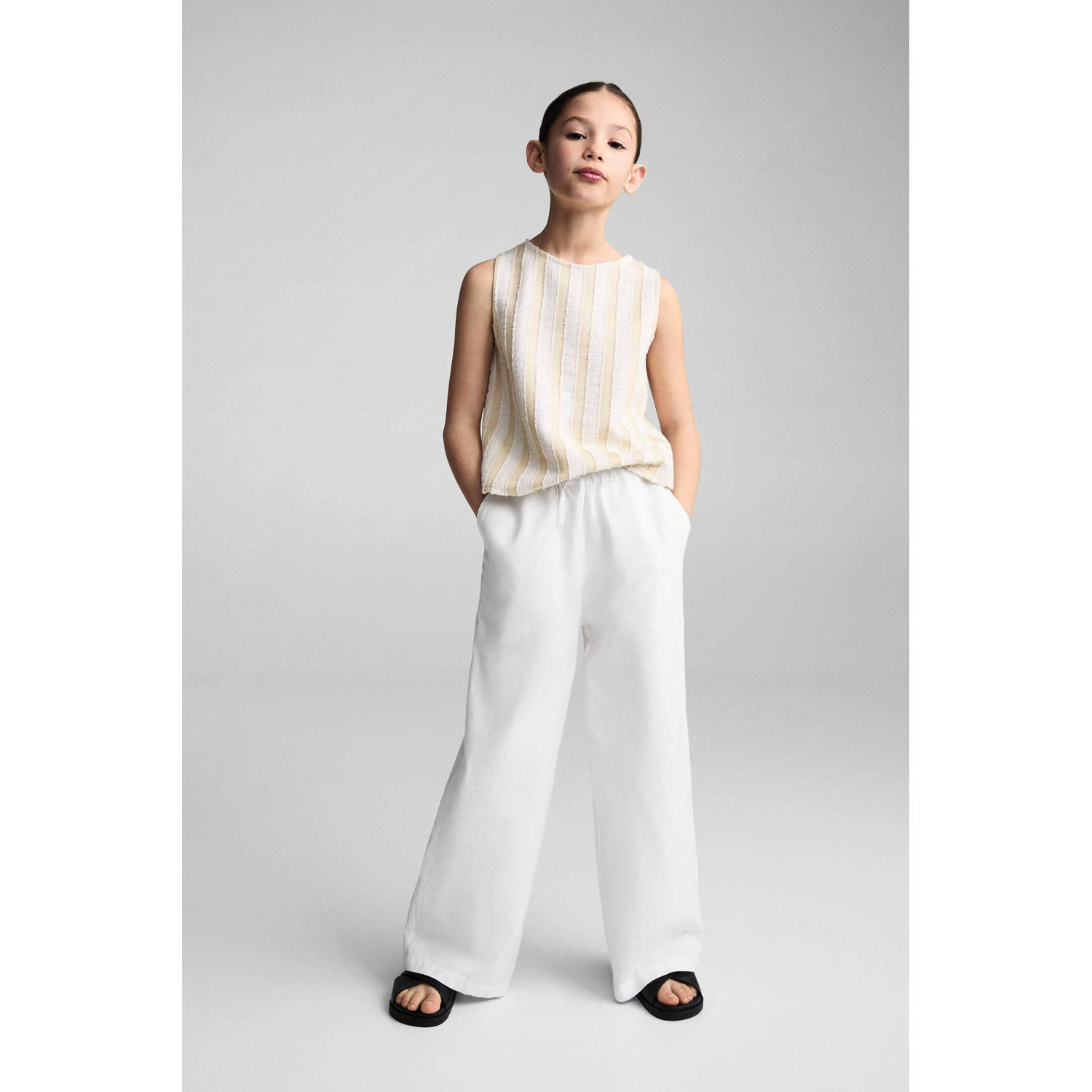Mango Kids broek wit