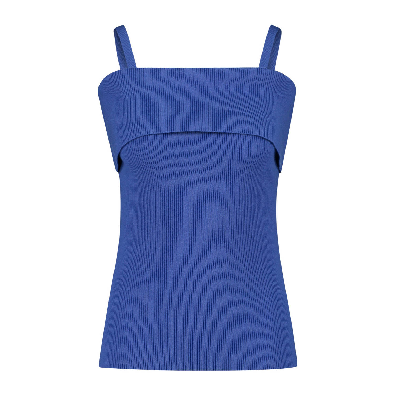 Claudia Sträter fijngebreide top blauw