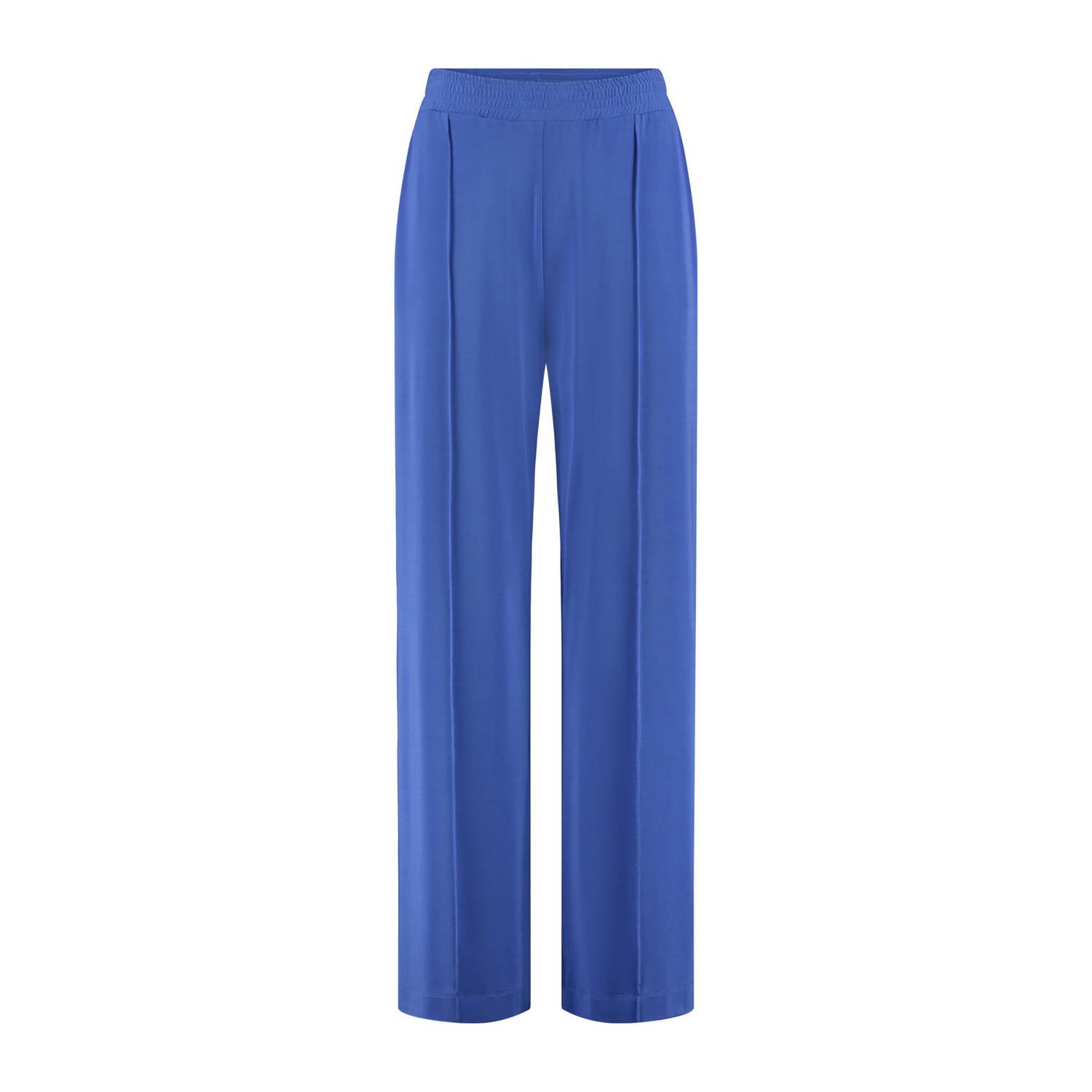 Claudia Sträter wide leg pantalon blauw