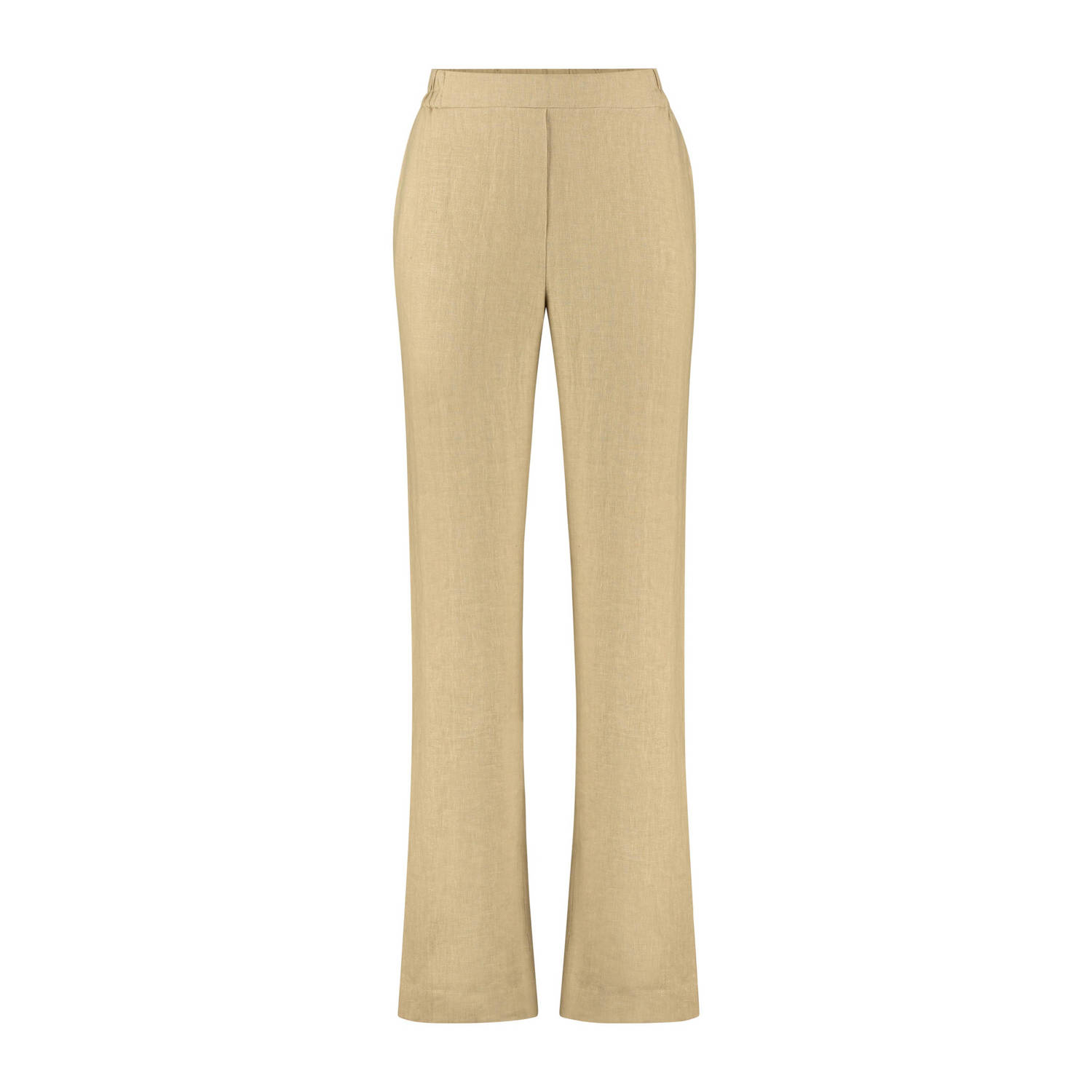 Claudia Sträter wide leg broek CS24-21528 beige