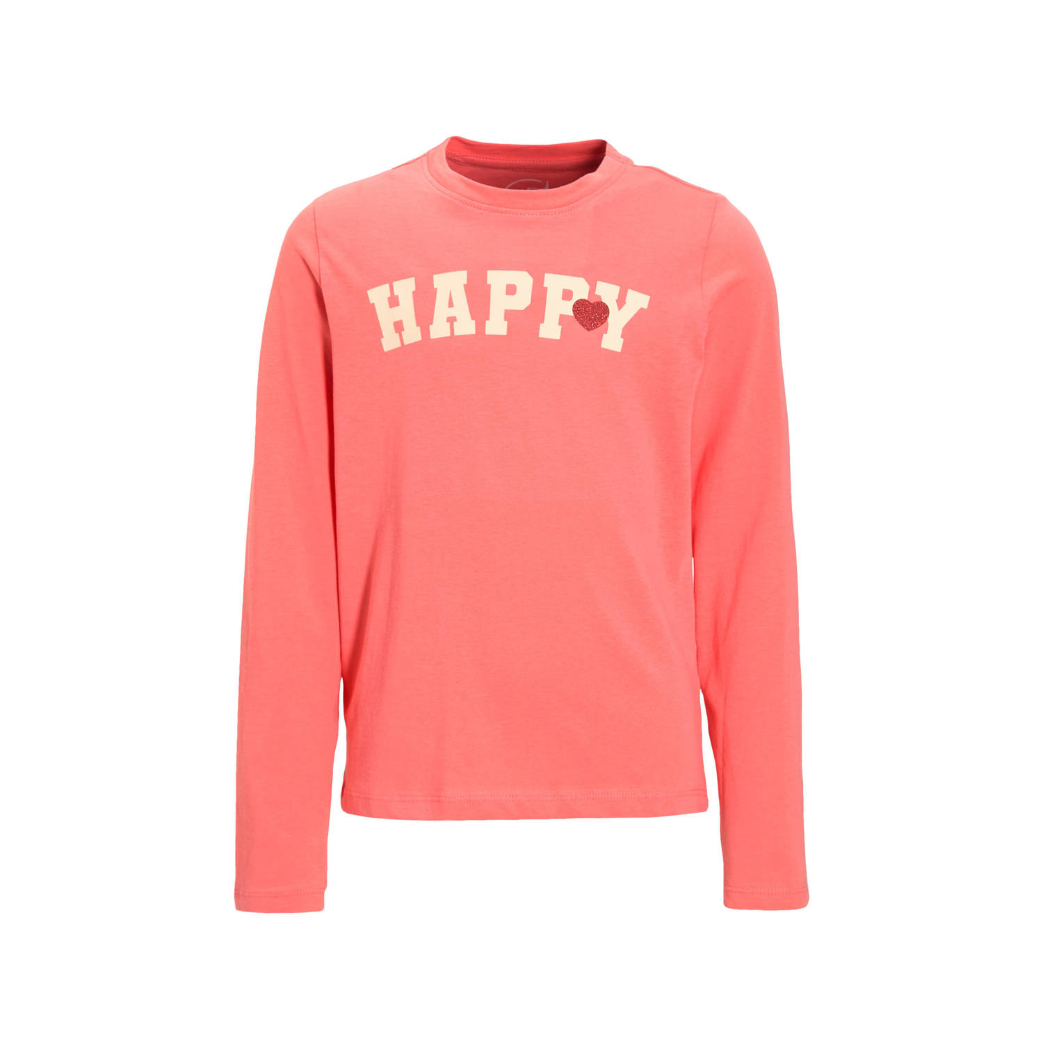 Anytime longsleeve met printopdruk roze