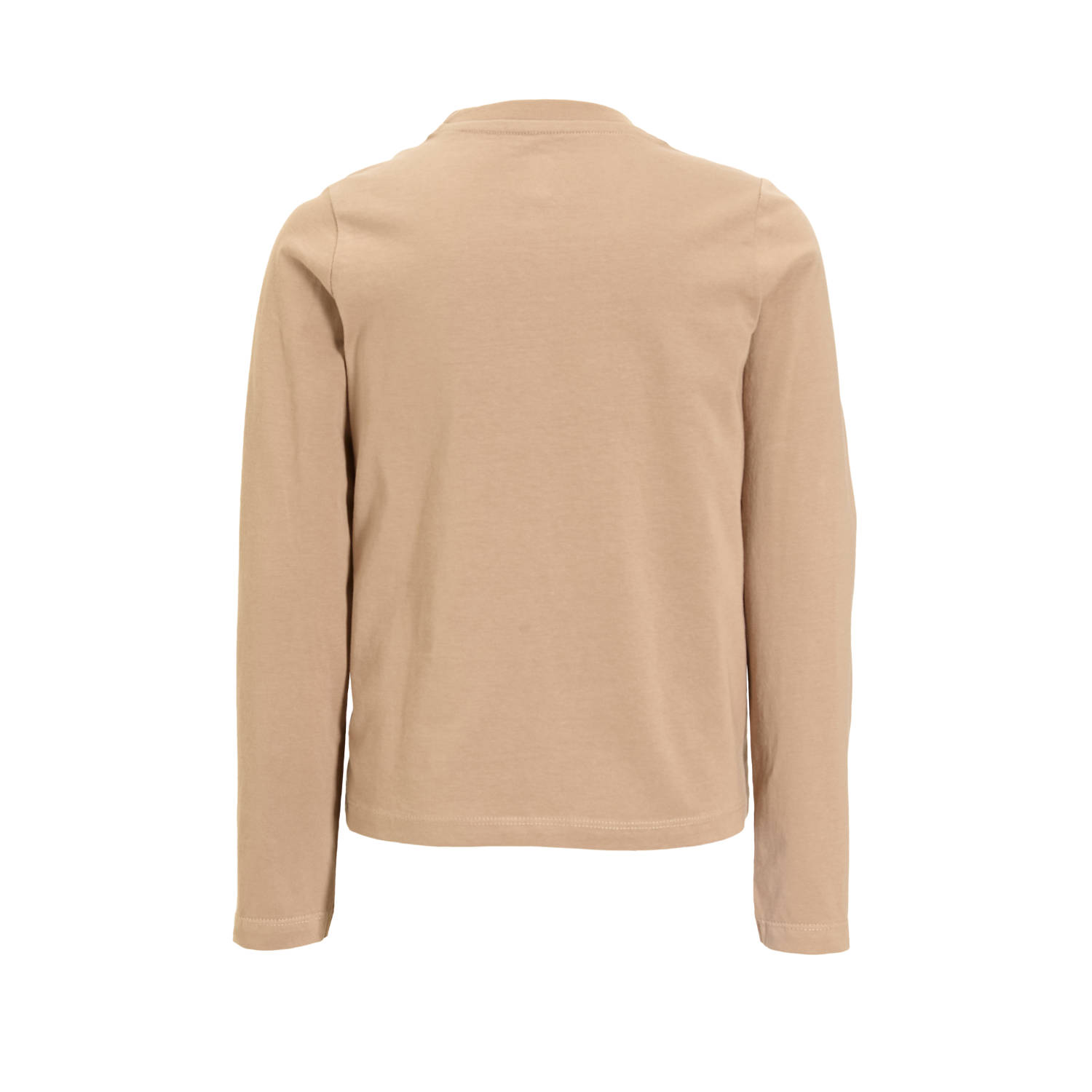 anytime longsleeve met printopdruk zand