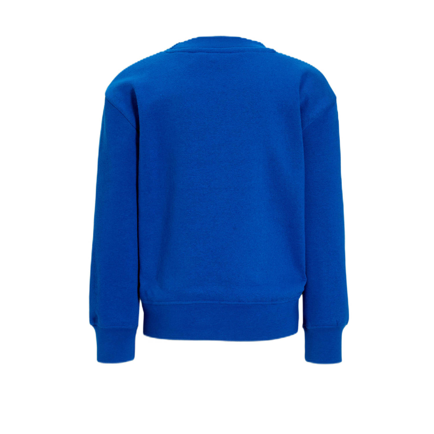 anytime sweater met backprint blauw