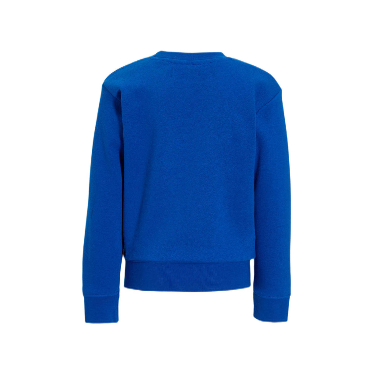 Orange Stars sweater Roc met printopdruk blauw