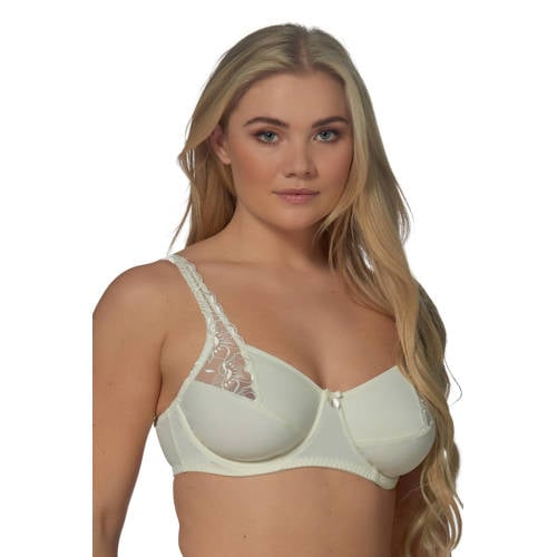 Elbrina niet-voorgevormde beugelbh Embroidery champagne afbeelding