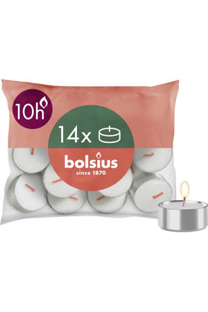 waxinelichtjes maxi (10 branduren) (zak van 14)
