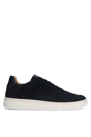suède sneakers donkerblauw
