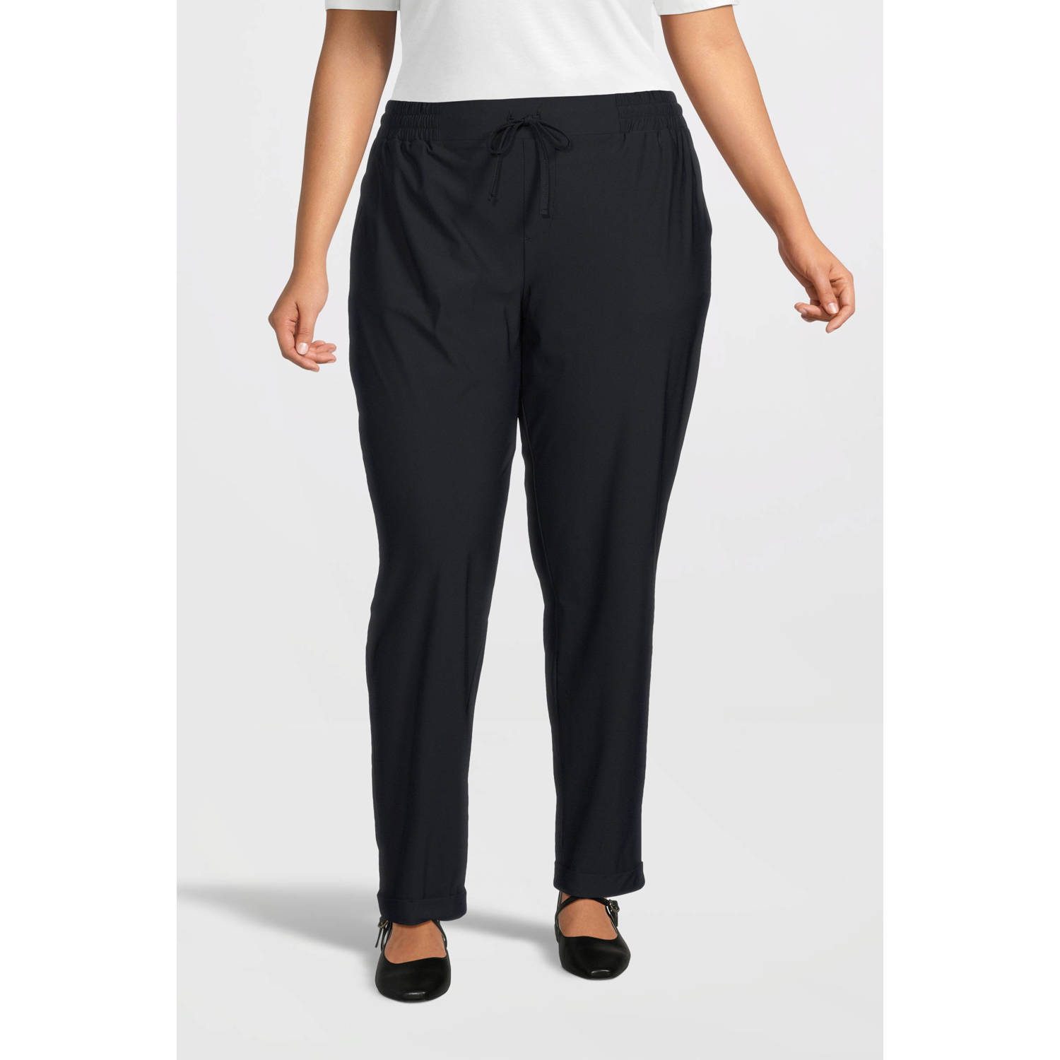 GREAT LOOKS travel slim fit broek donkerblauw
