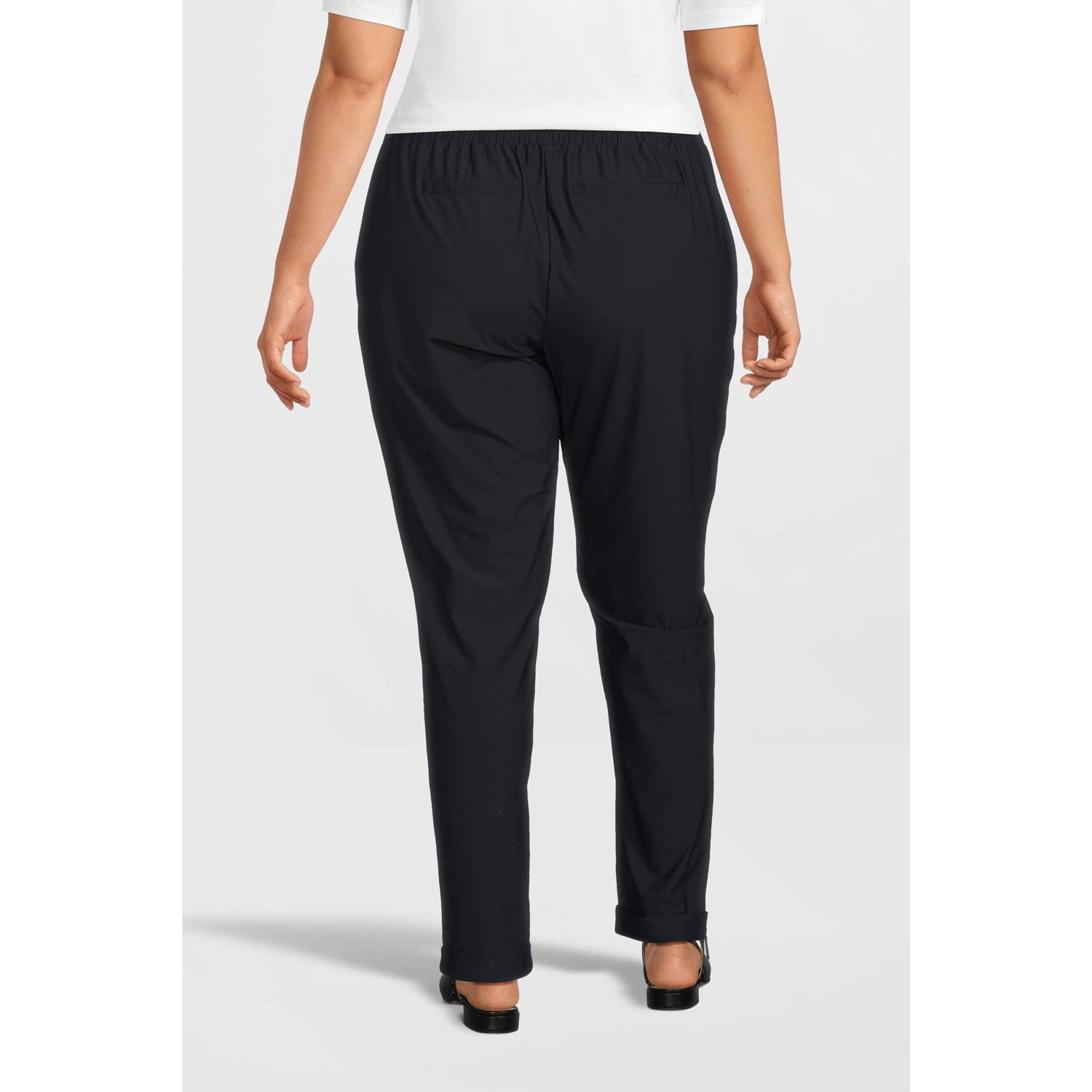 GREAT LOOKS travel slim fit broek donkerblauw