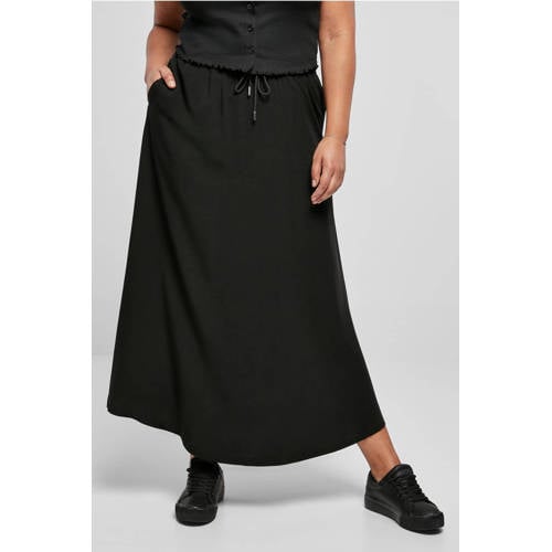Urban Classics Curvy rok zwart afbeelding
