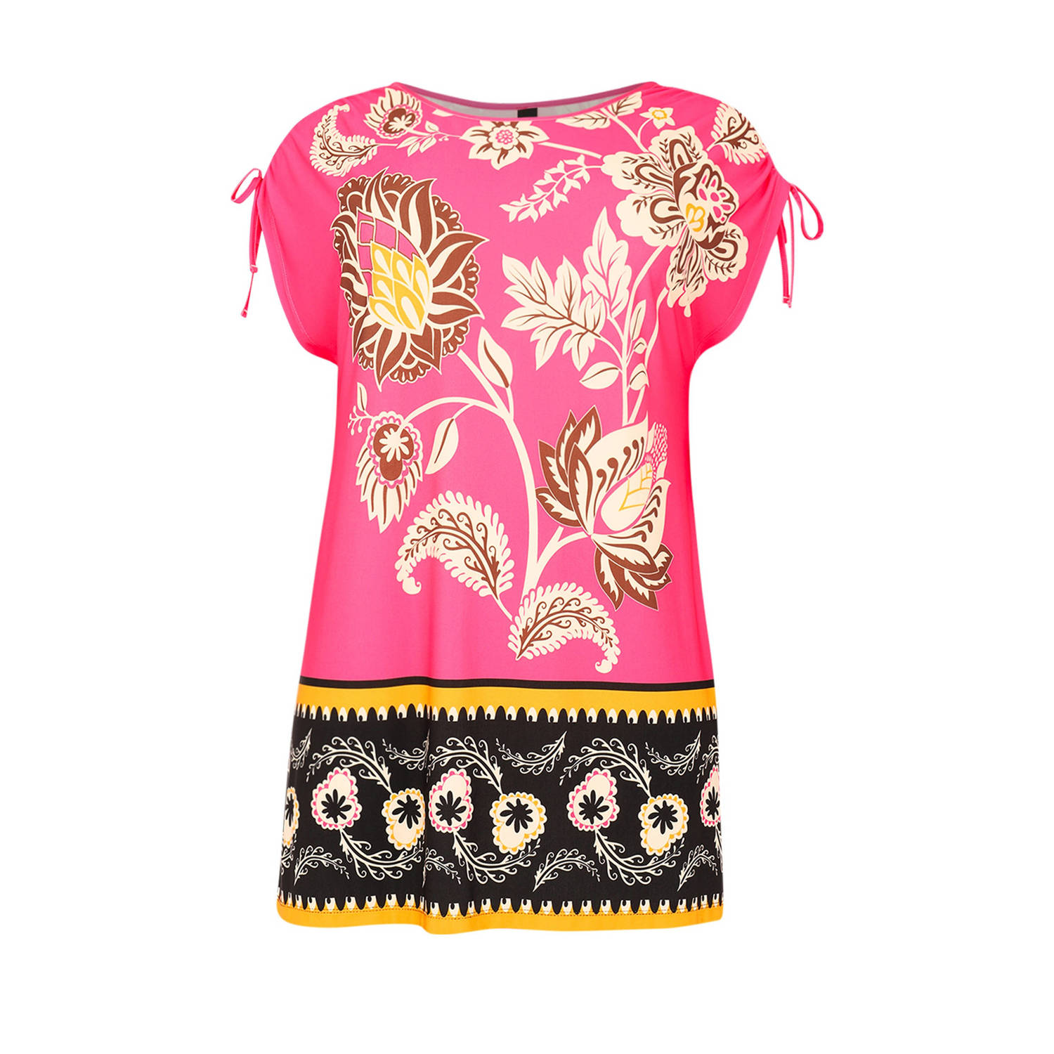 Yoek tuniek met all over print roze