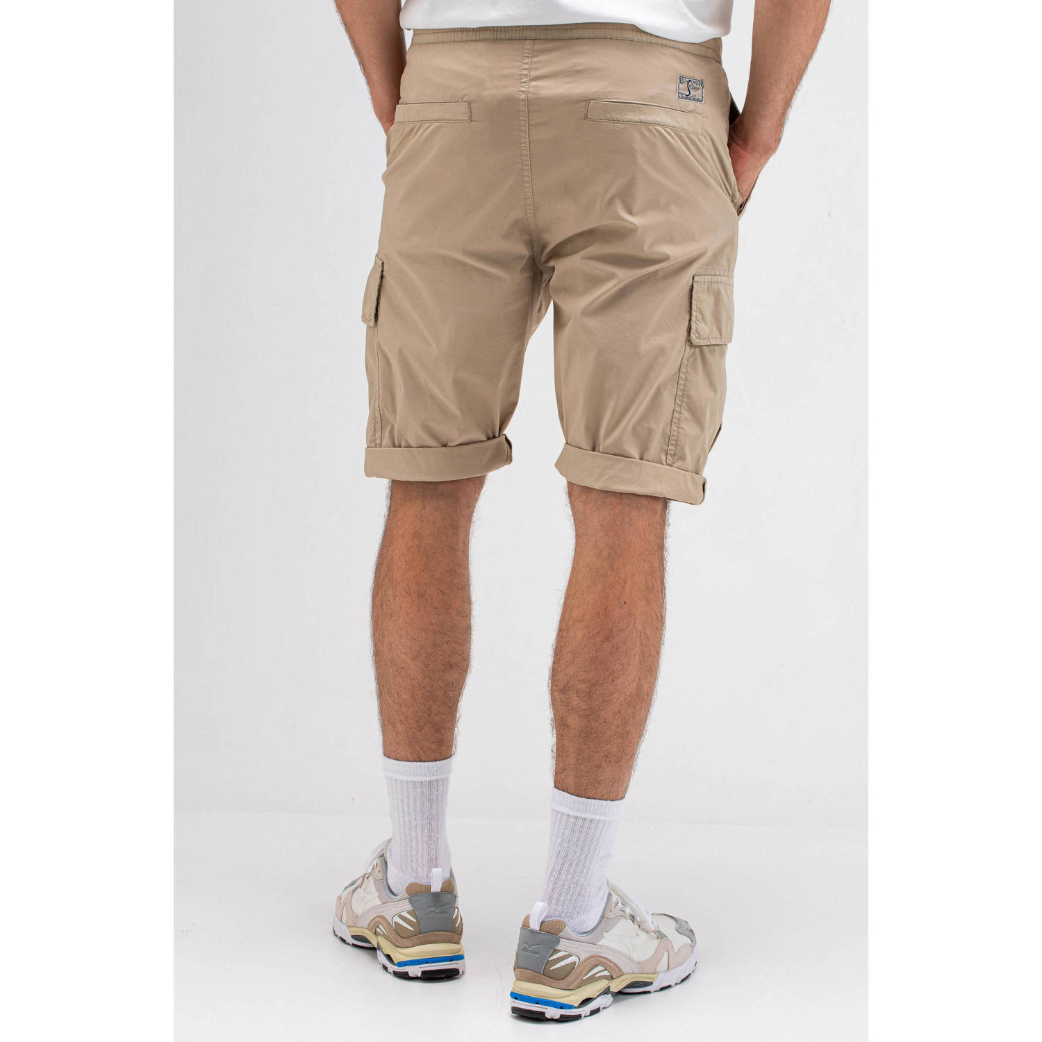 Butcher of Blue slim fit cargo broek Tristan stone beige