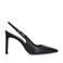 Sacha leren slingback pumps zwart