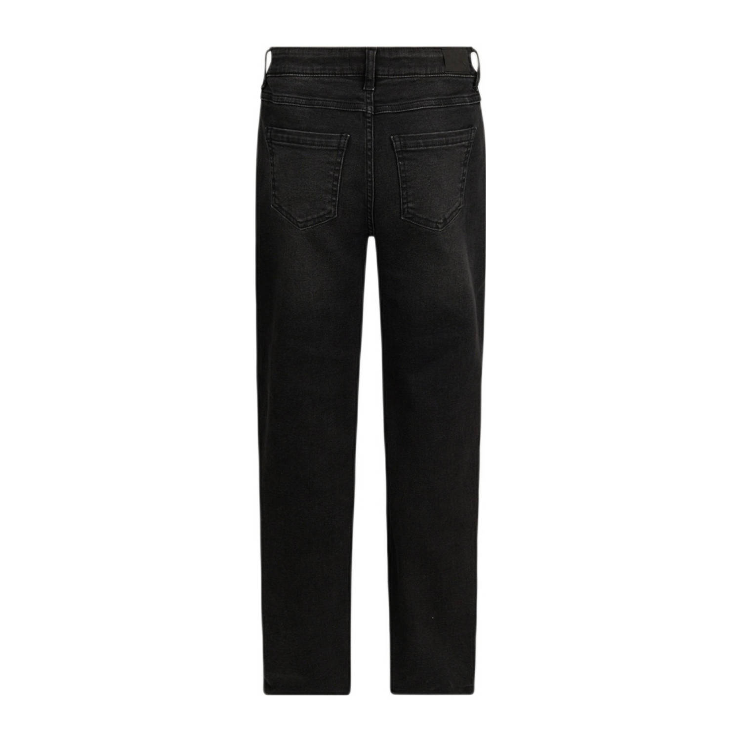 Shoeby high waist straight fit jeans grey denim roze