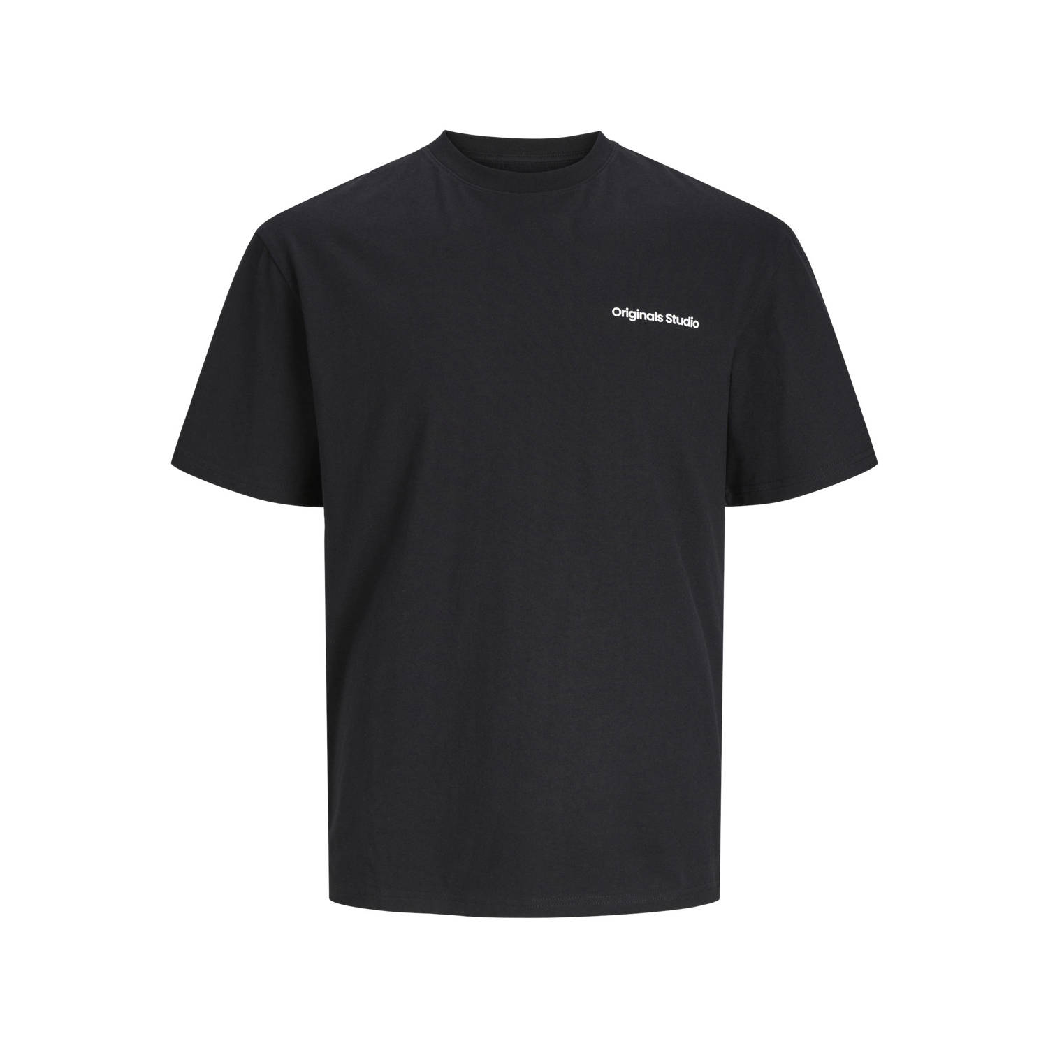 JACK & JONES PLUS SIZE T-shirt Plus Size met backprint zwart