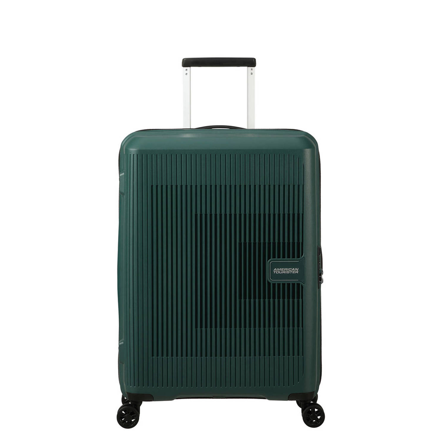 American Tourister trolley Aerostep 67 cm. Expandable donkergroen