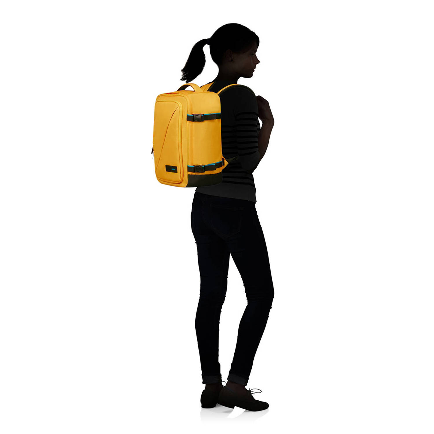 American Tourister rugzak TAKE2CABIN S geel