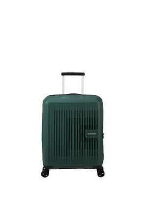 Wehkamp American Tourister trolley Aerostep 55 cm. Expandable donkergroen aanbieding