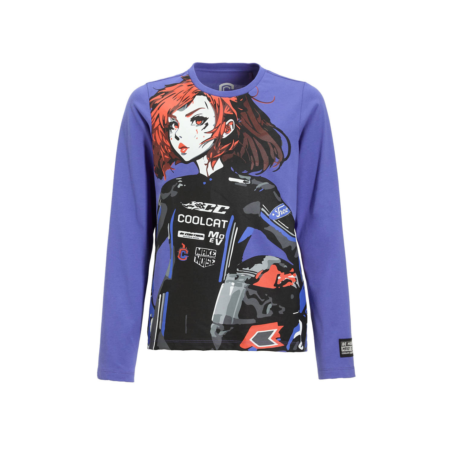 Coolcat Longsleeve T-shirt Tabitha met Motor Girl Print