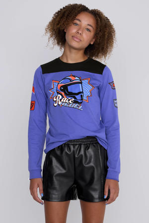Longsleeve T-shirt Trista met Race Rebel Print