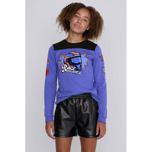 Coolcat Longsleeve T-shirt Trista met Race Rebel Print afbeelding