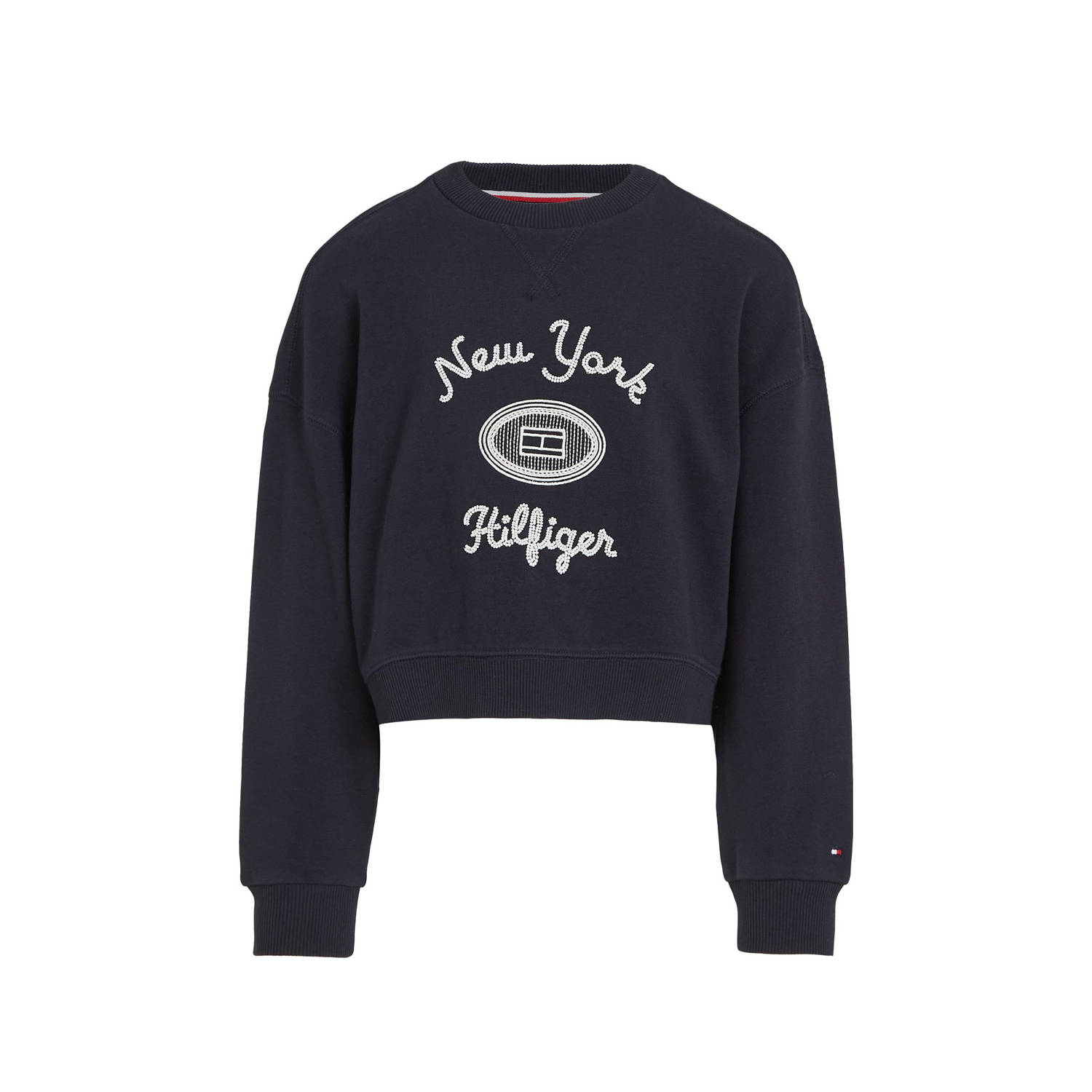 Tommy Hilfiger Shirt met lange mouwen HILFIGER NY EMBROIDERED CREWNECK Kinderen tot 16 jaar met logostiksel