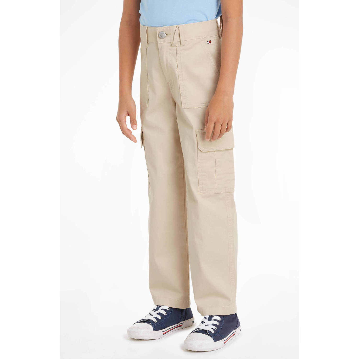 Tommy Hilfiger Cargobroek UTILITY CARGO PANTS Kinderen tot 16 jaar met logostiksel