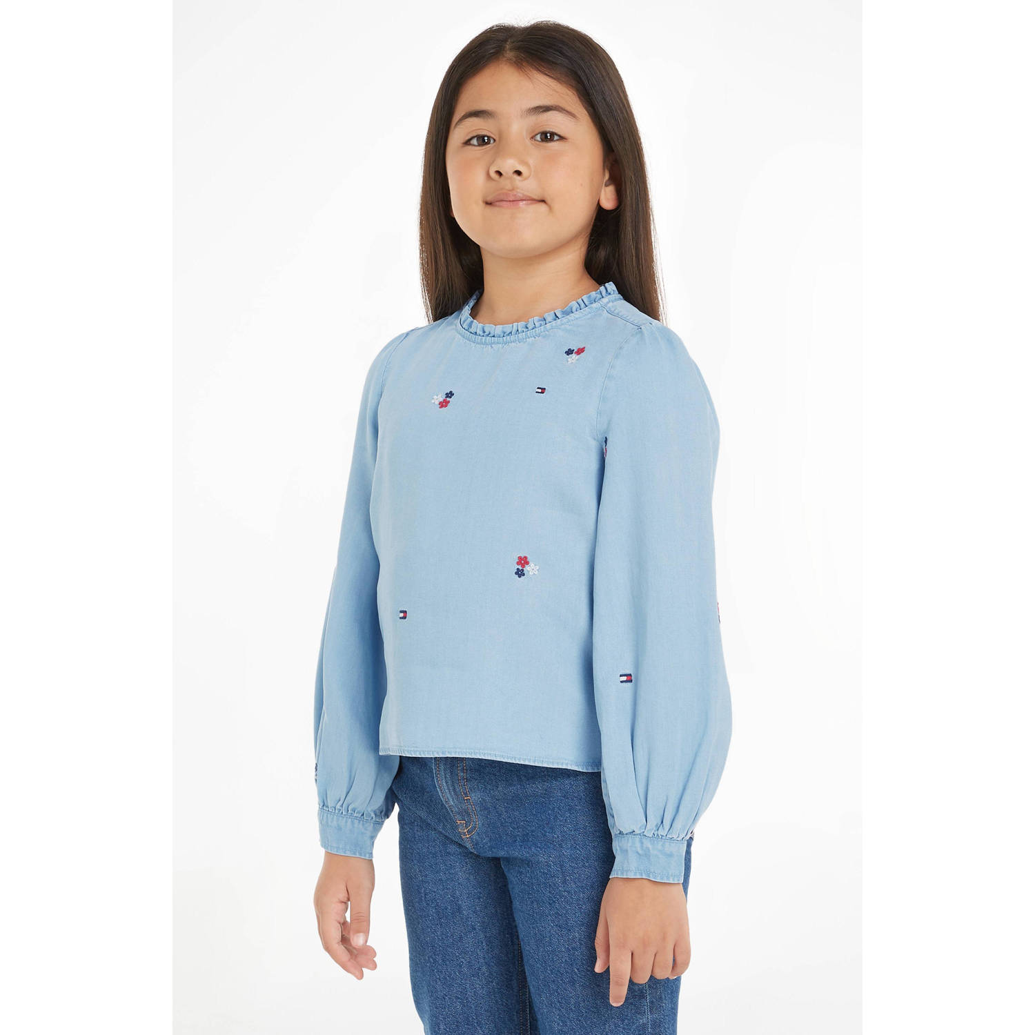 Tommy Hilfiger top met all over print denim medium