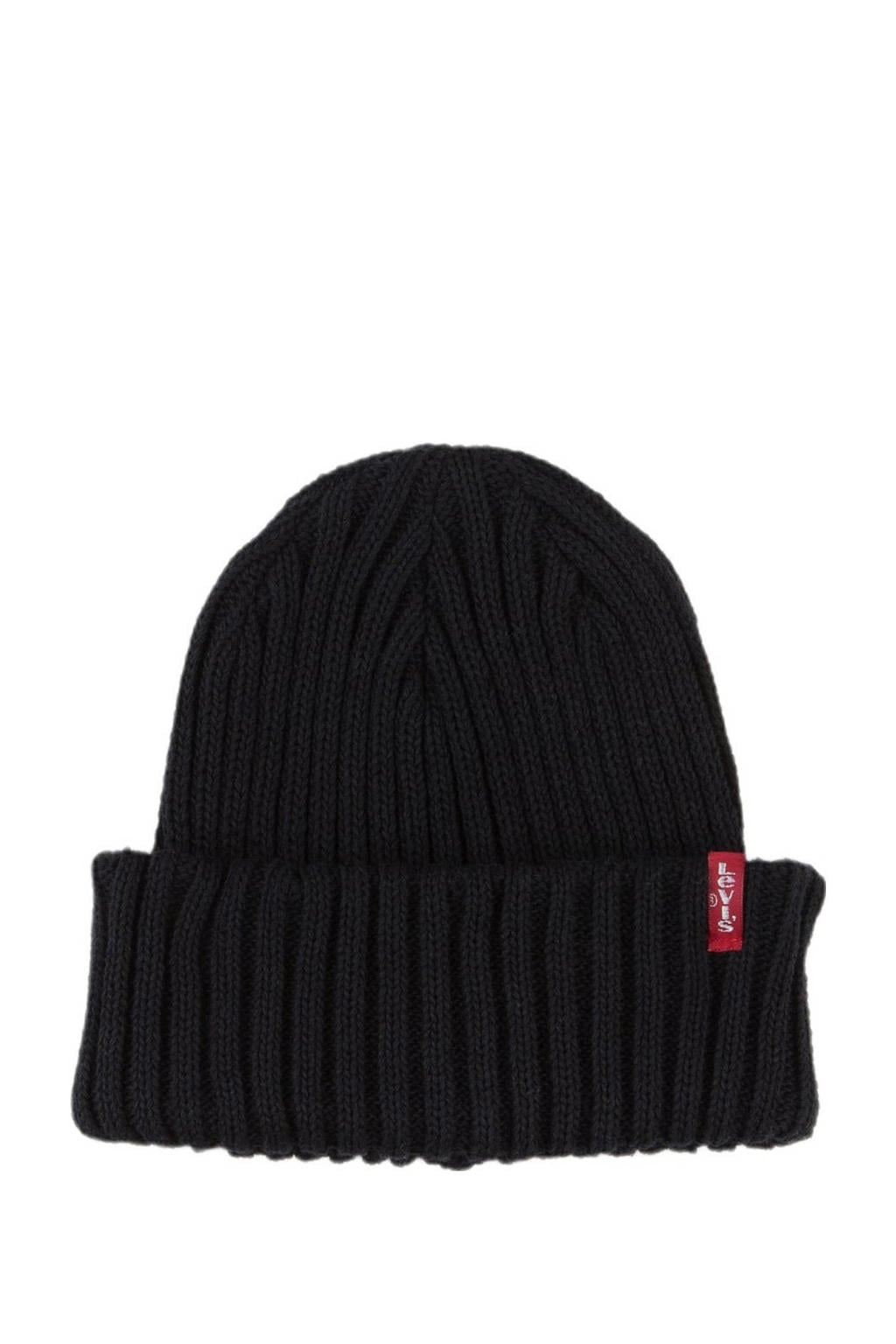 Levi's muts Ribbed Beanie zwart