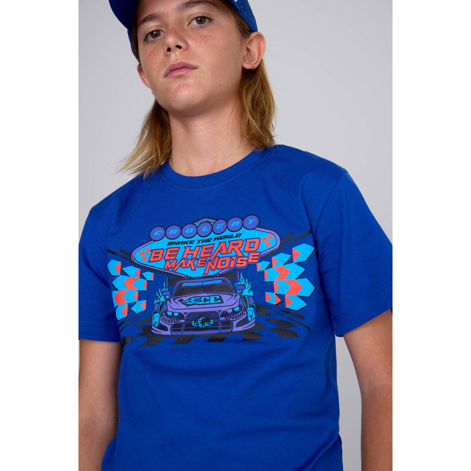 Coolcat T-shirt Tristan met Race Car Be Heard Print