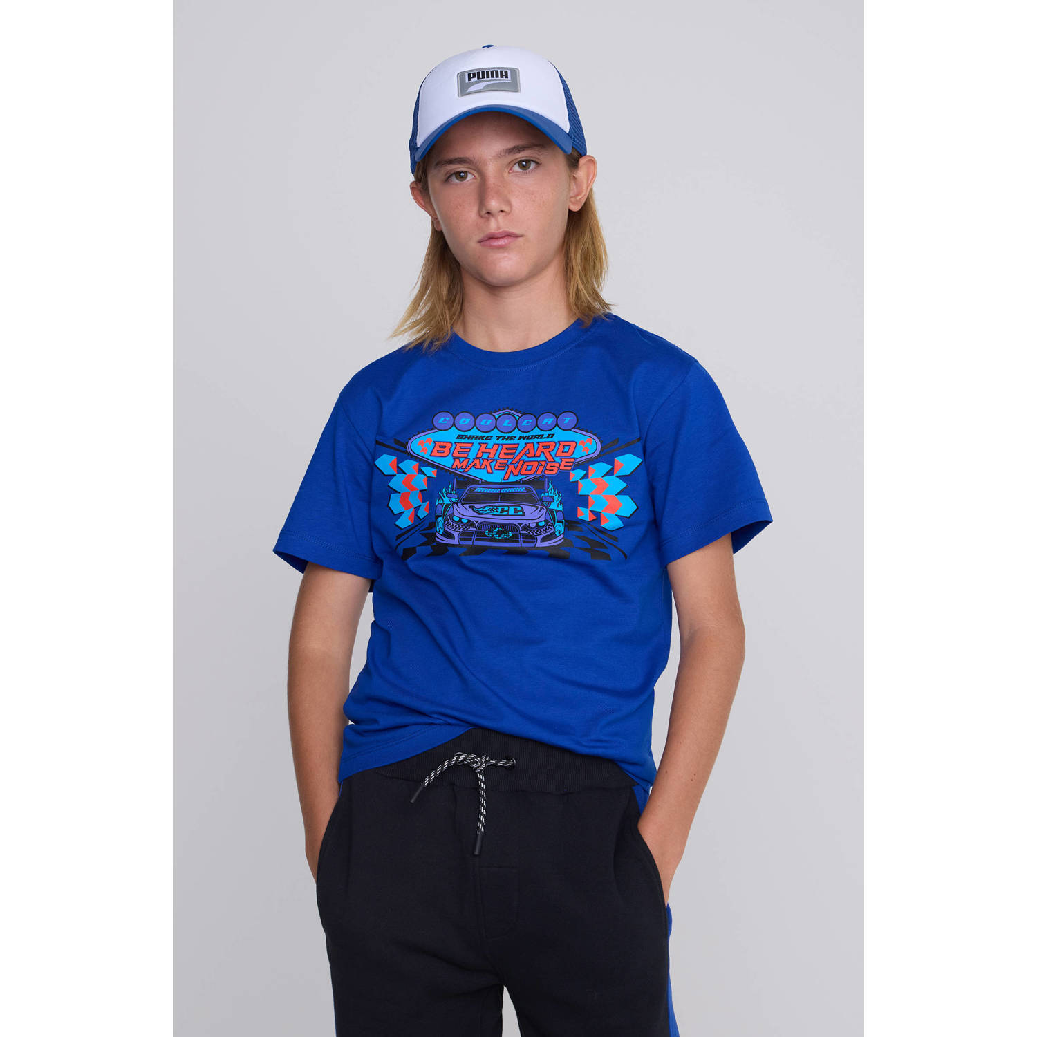 Coolcat T-shirt Tristan met Race Car Be Heard Print