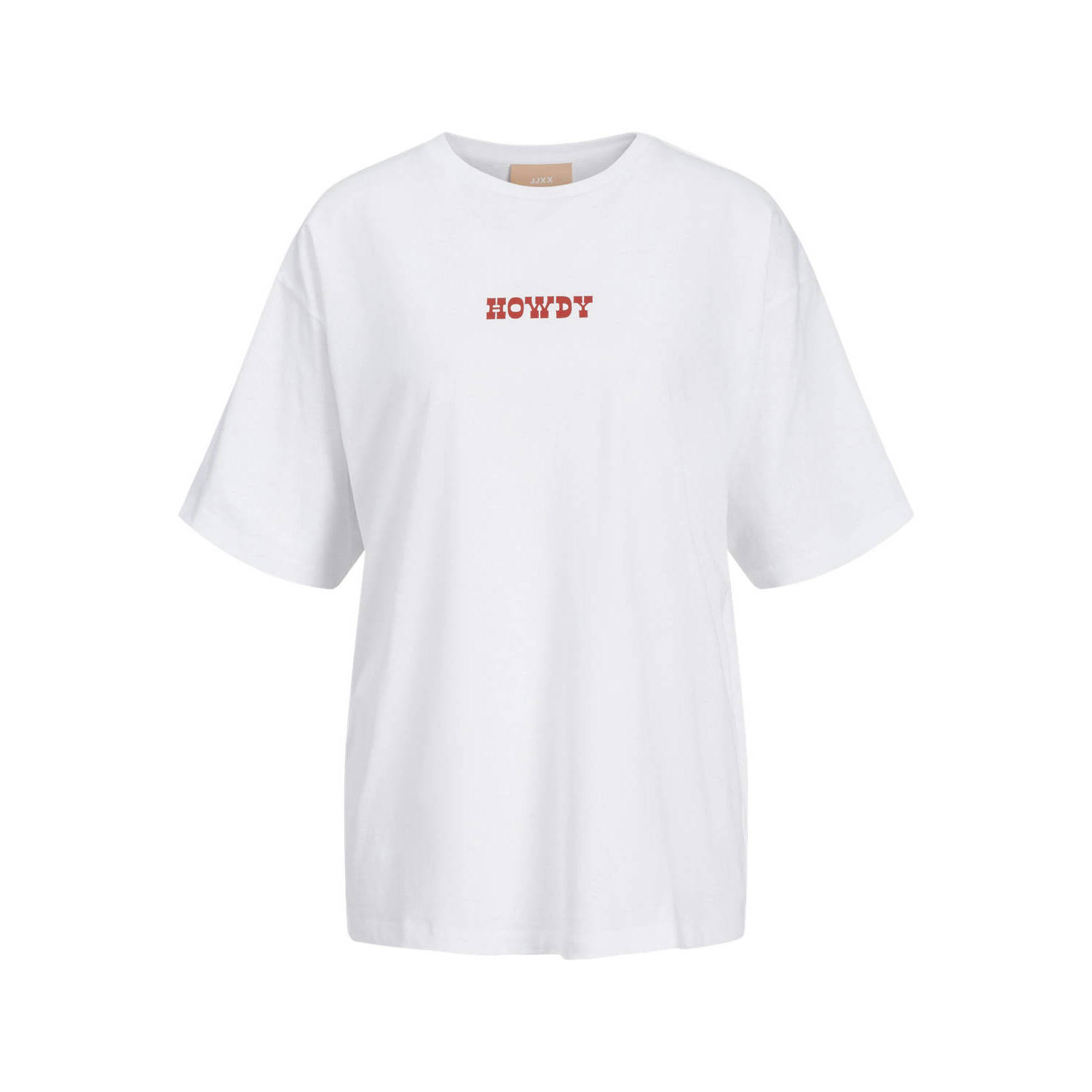 JJXX T-shirt met printopdruk wit rood