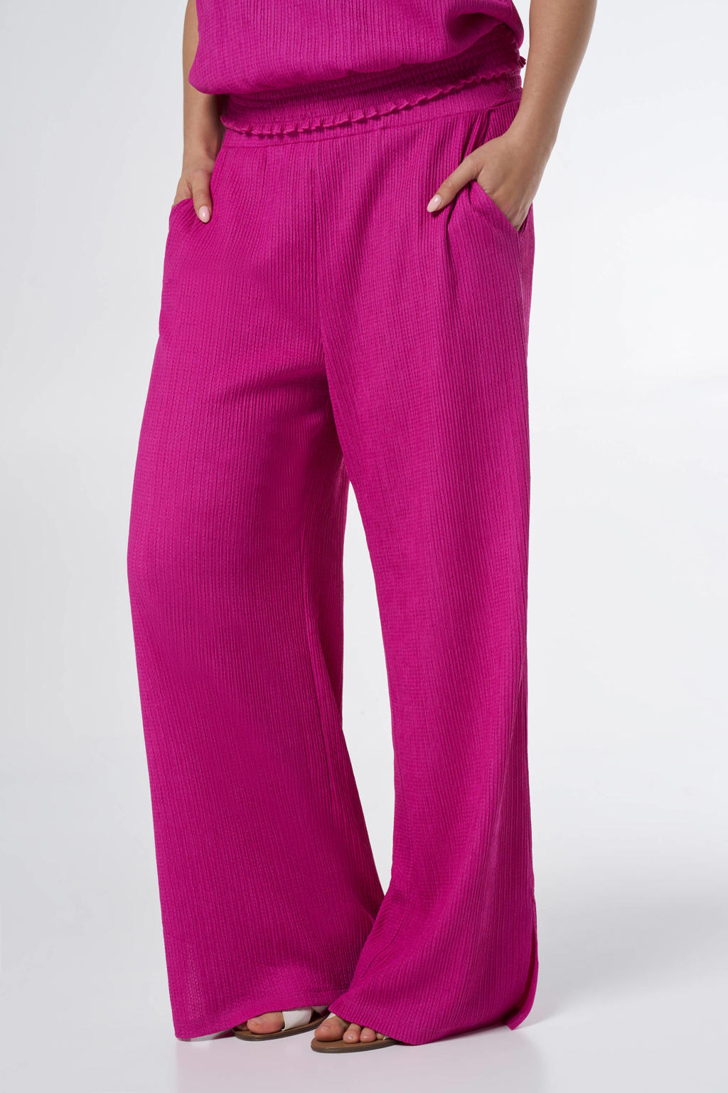Classic Wide Leg Pant - Magenta