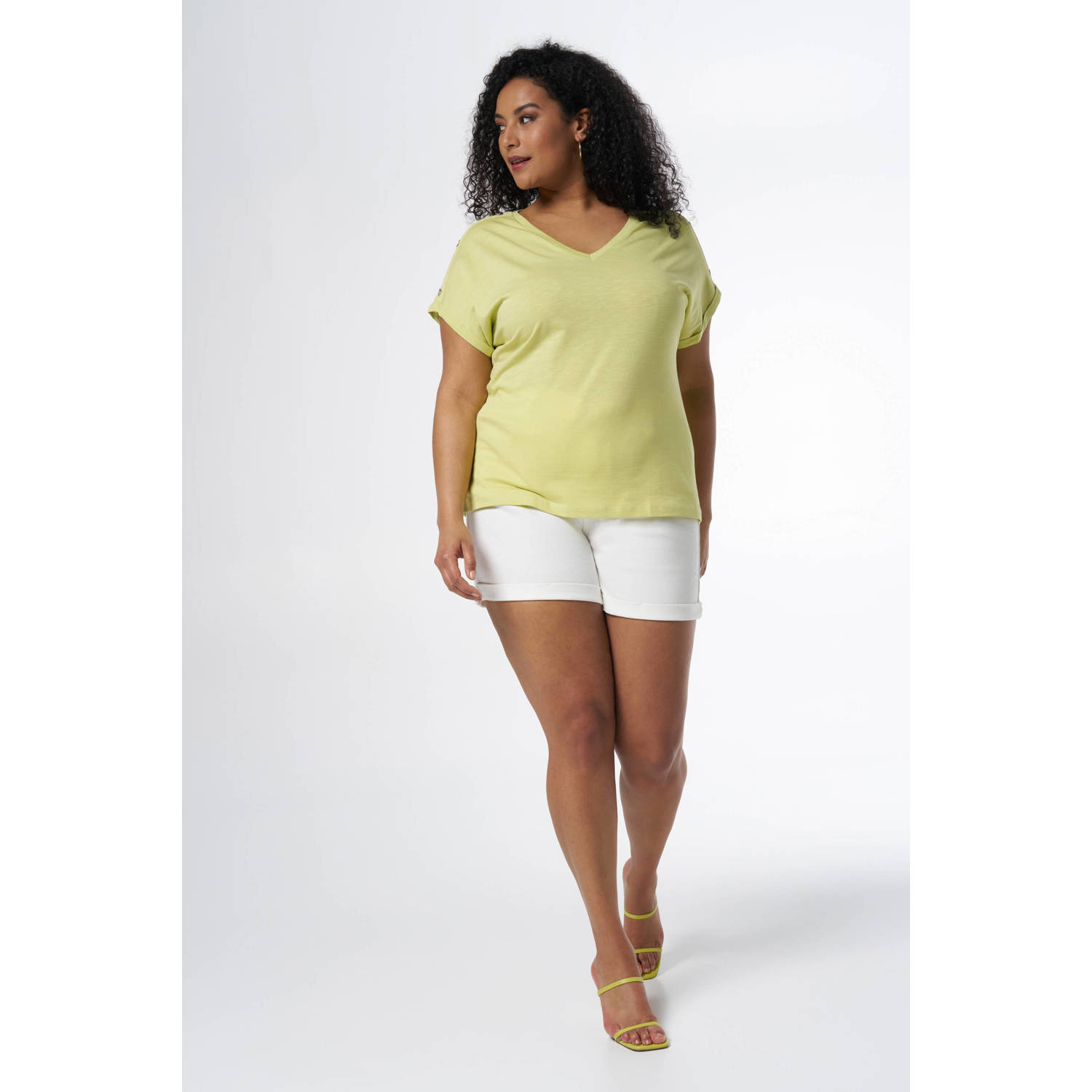 MS Mode top lichtgeel limegroen