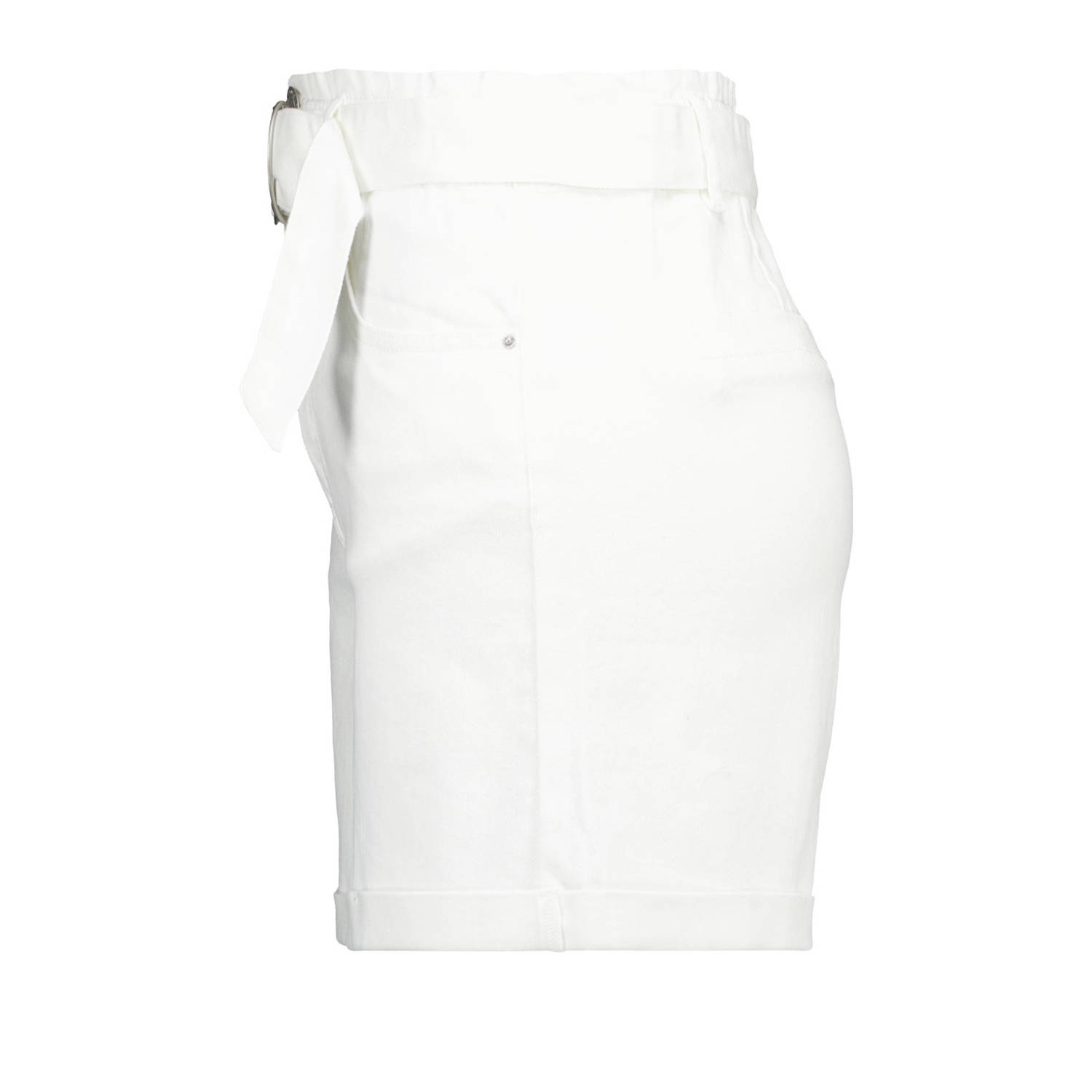MS Mode high waist straight fit short wit