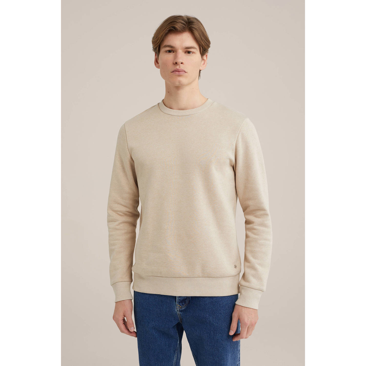 WE Fashion sweater beige wood