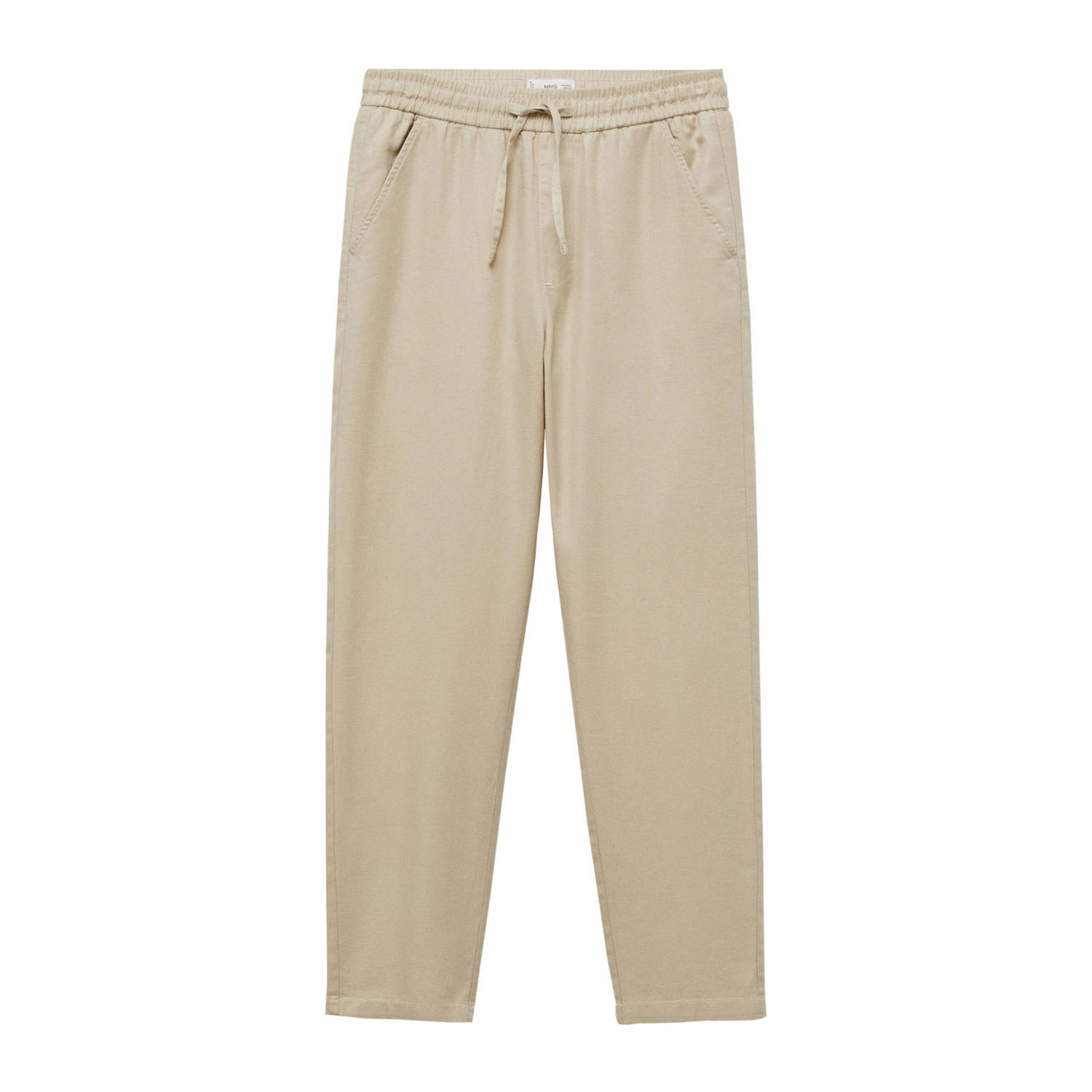 Mango Kids broek beige Jongens Katoen Effen 164(XS)