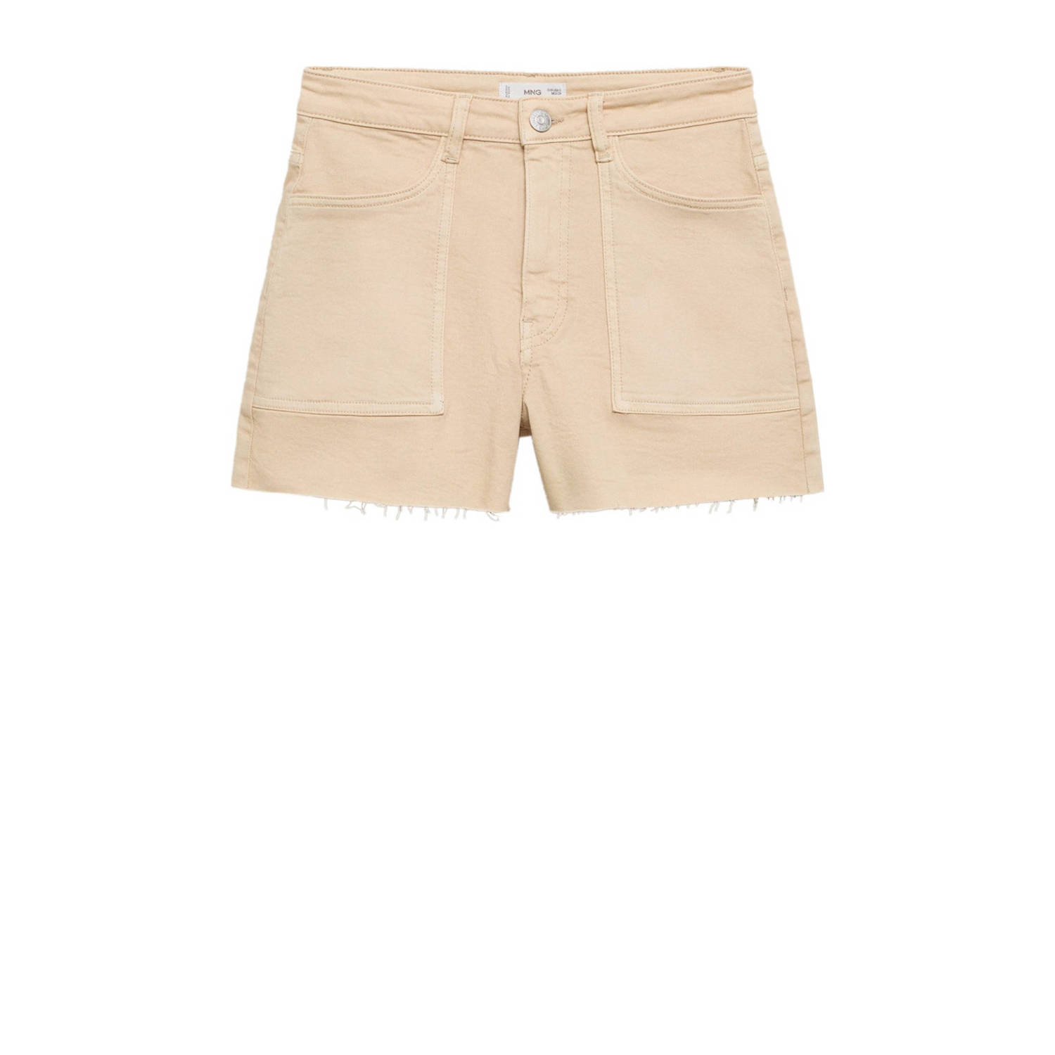 Mango Kids casual short beige Korte broek Meisjes Katoen Effen 152(XXS)