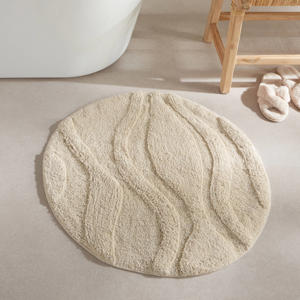 ronde badmat zand (80x80 cm)