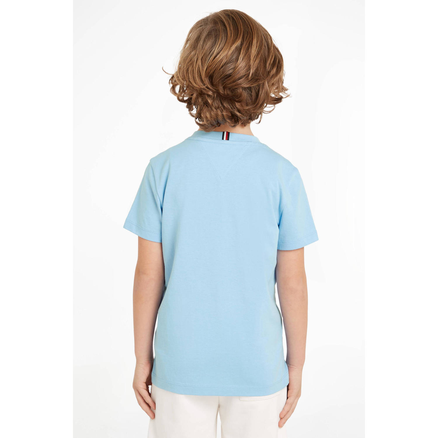 Tommy Hilfiger T-shirt met printopdruk lichtblauw