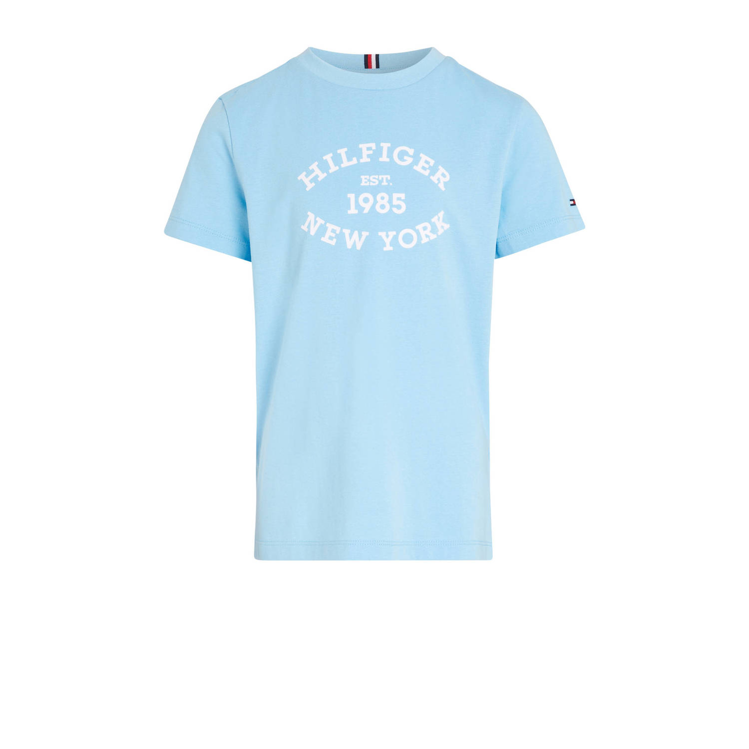Tommy Hilfiger Shirt met korte mouwen MONOTYPE FLOCK REGULAR TEE SS Kinderen tot 16 jaar met logo-opdruk