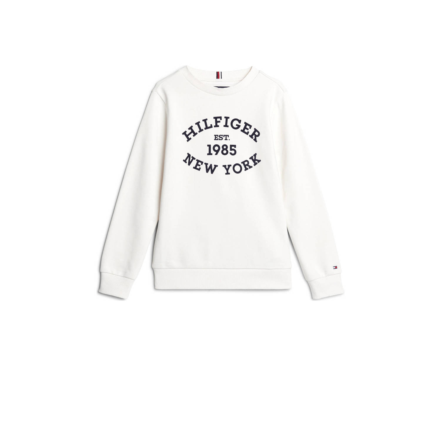 Tommy Hilfiger Sweatshirt MONOTYPE FLOCK REG SWEATSHIRT Kinderen tot 16 jaar met logo tekst