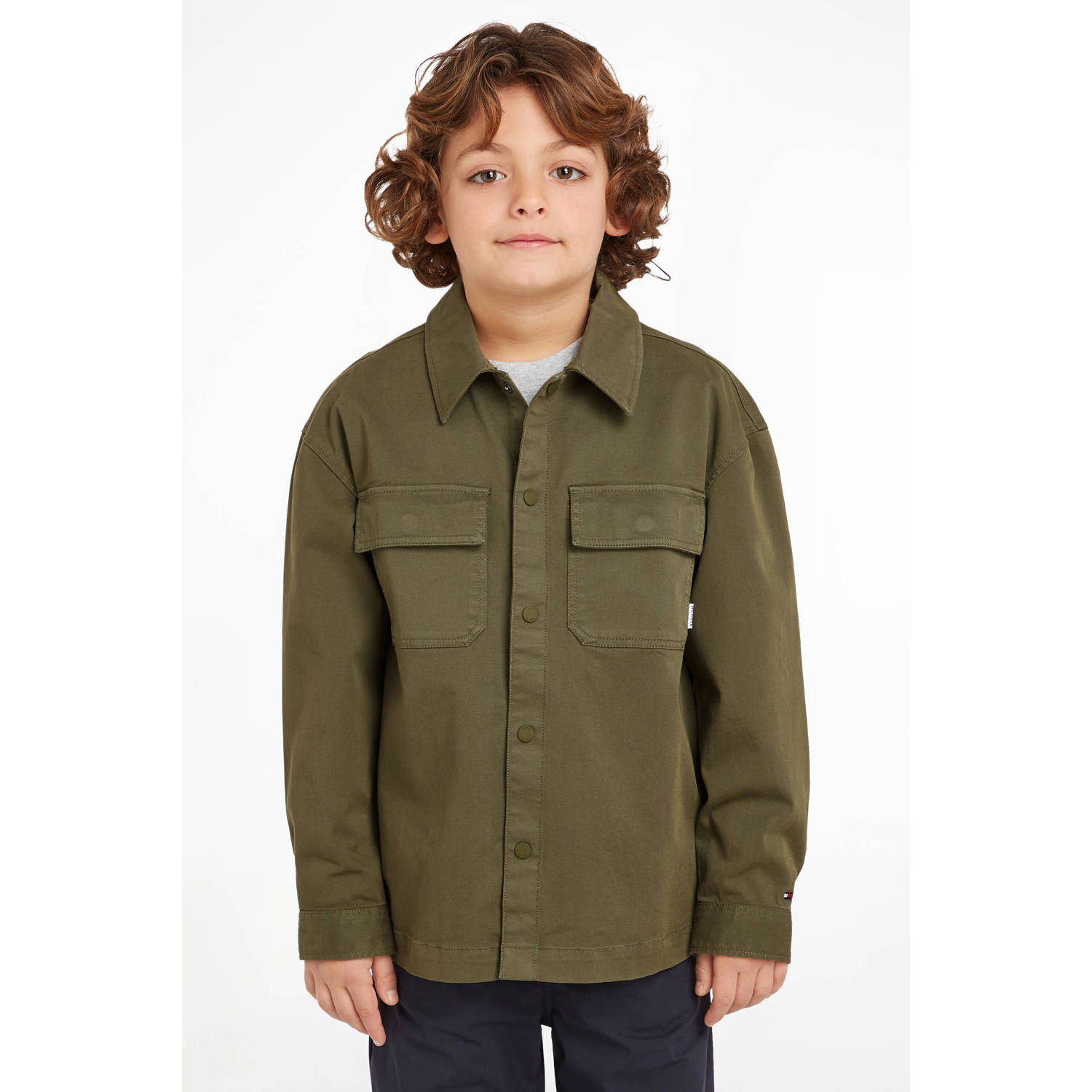 Tommy Hilfiger overhemd legergroen